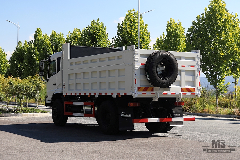 Caminhão basculante Dongfeng 4 × 2_ Flathead Head Row Half Mining Site Dump Truck_4 * 2 Veículo especial de exportação