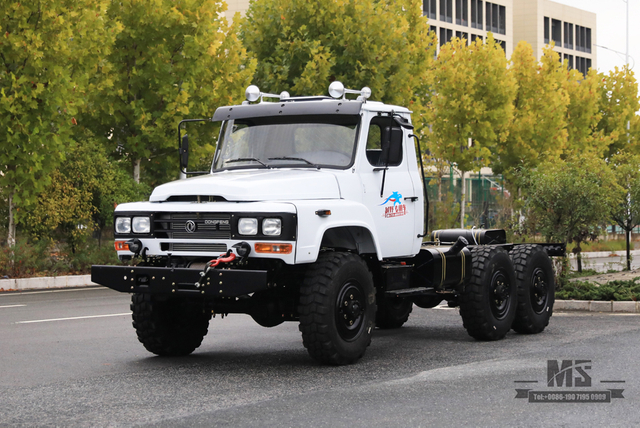 Dongfeng 170 hp 6WD Chassis_Dongfeng EQ2082 veículo de transporte de chassi de caminhão off-road com tração de seis rodas_6 × 6 pontas 25Y caminhão exportar chassi especial