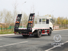 Dongfeng semi-cabine de topo plano | Veículo de transporte da escavadeira | Towing Towing Towing Flatbabed Hook Machine Board | Trailer de Tandem de caminhão de escada hidráulica | 