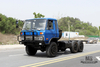 210hp Dongfeng EQ2102 Chassi com tração de seis rodas_6 × 6 Azul 153 Cabine de uma fileira e meia Off Road Chassis_Dongfeng 6WD Truck Chassis Exportação Special Truck Chassis