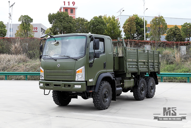 EQ240 Dongfeng 6WD Caminhão off-road_Tração nas quatro rodas EQ2082 Fabricante de caminhão de carga diesel Fábrica_Dongfeng 6x6 Caminhão off-road civil de cabeça chata para venda_Exportar veículo especial