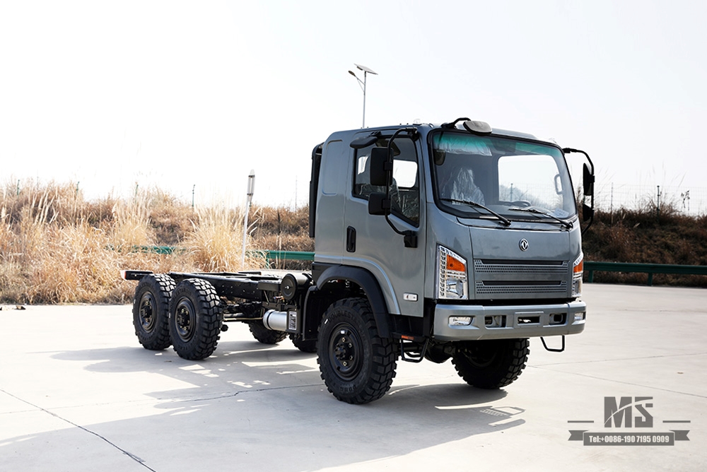 Dongfeng EQ2082 Chassi 6 * 6 Caminhão Flathead Chassis Modificação_ Chassi 6WD 'Bobcat' Configuração do chassi com tração nas seis rodas_Exportar fabricante de chassi de veículo especial