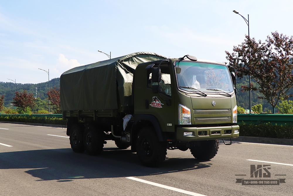 Flathead Dongfeng EQ240 6WD Caminhão off-road_All-Wheel Drive EQ2082 Caminhão de carga diesel para venda_Dongfeng 6x6 Caminhão off-road civil para venda_Exportar veículo especial