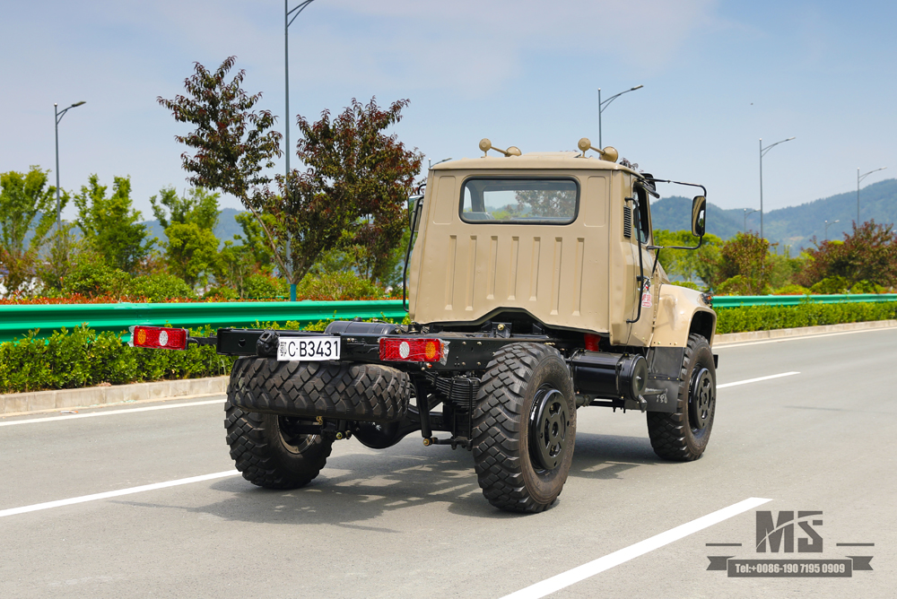 Chassi de caminhão fora de estrada com cabeça de ponta 4 × 4_Four Wheel Drive Dongfeng 190hp 240 Cab Long Head Chassis_Export Fabricante de personalização de chassi de veículo especial