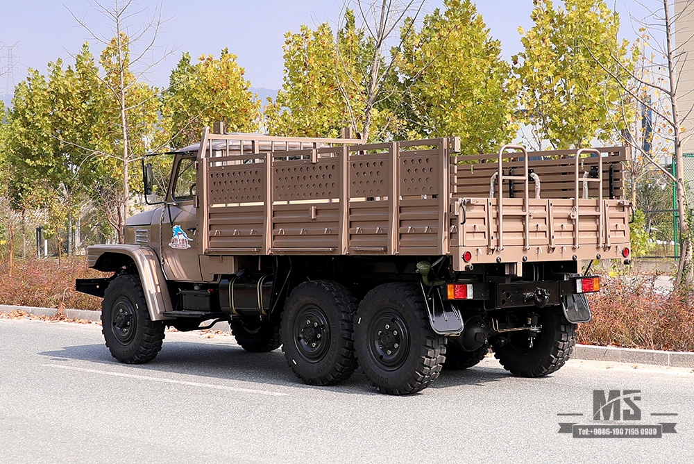 170 hp Dongfeng Champagne Gold EQ2082_caminhão especial off-road com tração nas seis rodas_Veículo de transporte 240 com ponta de vidro duplo_veículo especial de exportação de caminhão 6 × 6 25Y