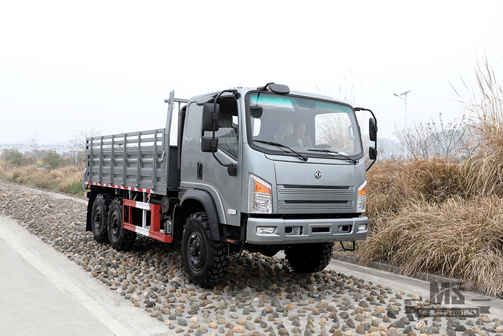 Configuração de caminhão AWD com tração nas seis rodas Dongfeng Silver_6 × 6 190HP fabricante de caminhão leve off-road de cabeça chata_6 * 6 cotação de veículo especial de exportação