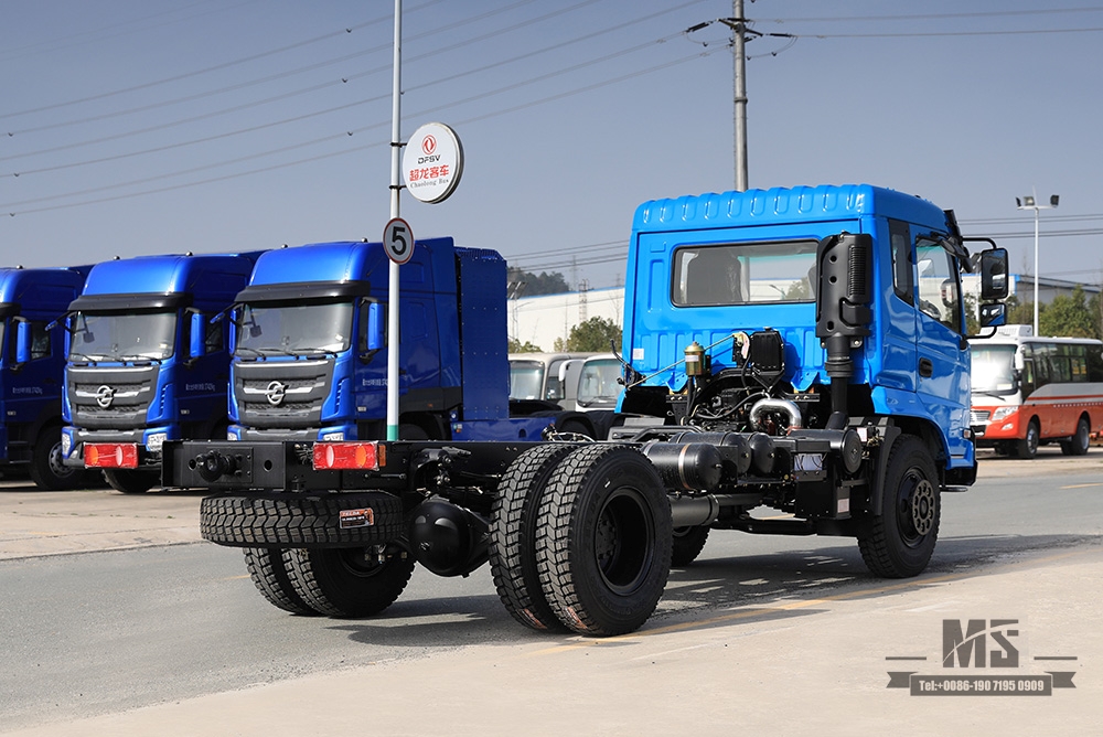 Chassi de caminhão Dongfeng 4 * 2 _ Chassi de caminhão com cabine de uma fileira e meia de 210 HP Veículo comercial_ Chassi de caminhão Dongfeng 4 * 2 para venda_Exportar chassi de caminhão especial
