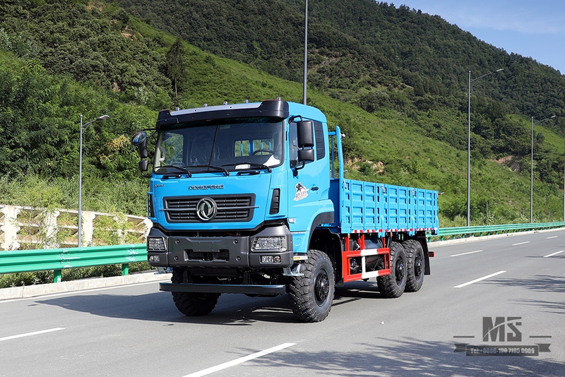 340hp Dongfeng 6 * 6 Truck_Dongfeng Caminhão de carga de cabeça plana com tração em seis rodas e tanque de resfriamento de água de freio Caminhão de longa distância_Export Veículo especial