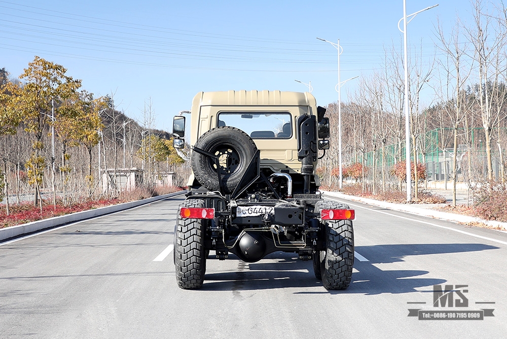 Chassi de tração de seis rodas Dongfeng 210hp para venda_6 * 6 EQ2102 Fabricante de cobertura de chassi de caminhão de cabeça chata_Dongfeng 6 × 6 Exportação de chassi de veículo especial
