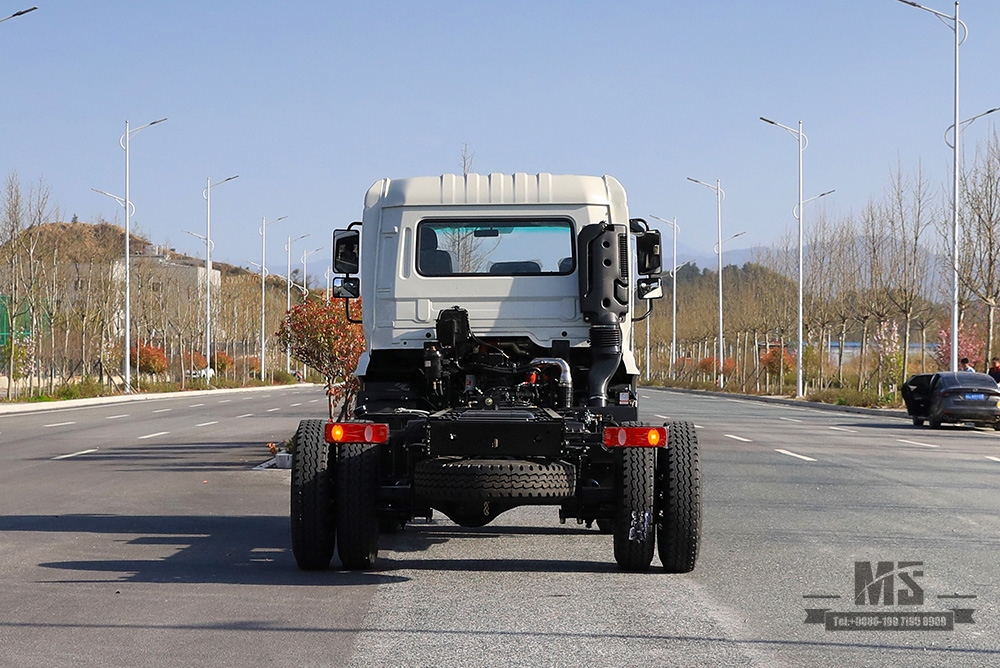 Chassi de caminhão refrigerado com tração nas quatro rodas Dongfeng 170hp_4WD Flathead Reefer Truck Chassis Exportação de veículo especial Chassis_4 * 4 Fabricante de modificação de chassi de caminhão