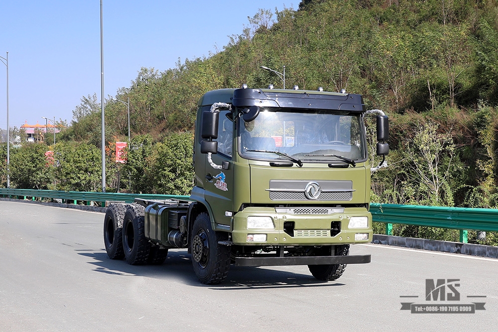 210hp Dongfeng 6*4 Caminhão Tanque Chassis_Dongfeng 6x4 Off Road Chassis_Flathead One-and-a-half Export Special Vehicle Chassis