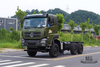 Dongfeng 6 × 6 Off Road Chassis_Six wheel drive Dongfeng Flat Head Uma e meia fileira Chassis de caminhão de carga Chassis AWD 6 * 6 Exportação de veículo especial