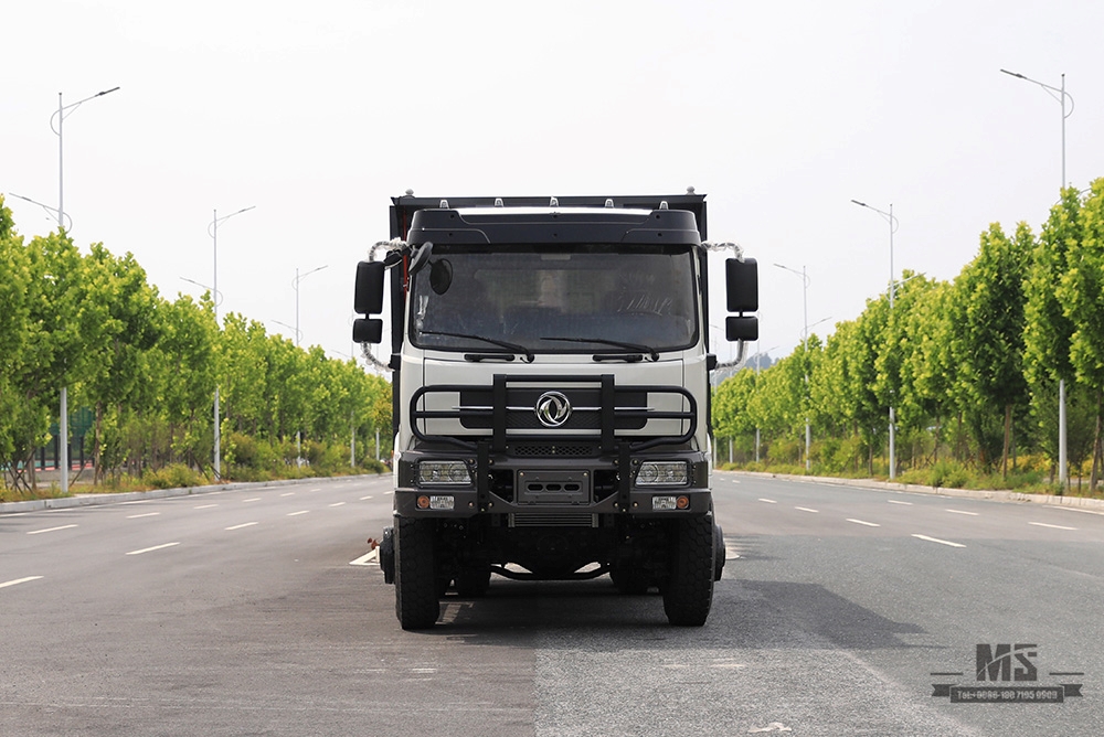 336hp Dongfeng Caminhão basculante com tração de seis rodas_6 * 6 Traseiro oito rodas Heavy Duty Tipper Truck Coversion Fabricante_Dongfeng 6WD Veículo especial de exportação