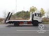 Dongfeng semi-cabine de topo plano | Veículo de transporte da escavadeira | Towing Towing Towing Flatbabed Hook Machine Board | Trailer de Tandem de caminhão de escada hidráulica | 