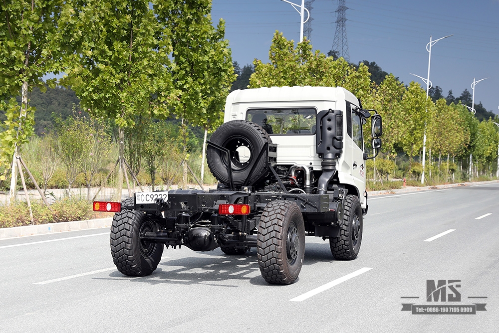 Chassi de caminhão de carga com tração nas quatro rodas Dongfeng_4*4 Novo chassi de caminhão off-road de cabine_Chassi de veículo para fins especiais de exportação de caminhão de longa distância