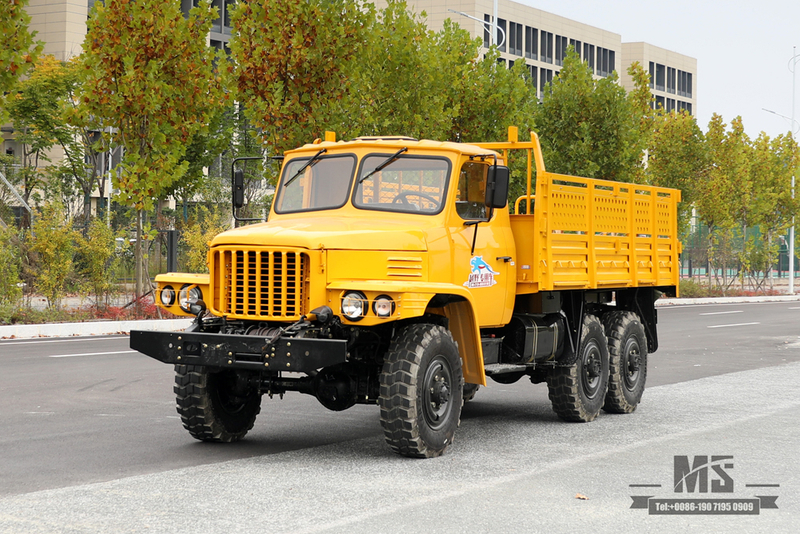 170 hp Dongfeng EQ2082 Caminhão pontiagudo_Six-wheel drive EQ2082 Caminhão off-road_Double Glass 240 Transport Vehicle_6×6 25Y Truck Export Special Vehicle