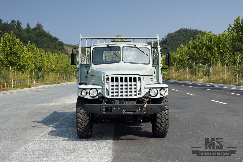 Dongfeng 3.5T três eixos EQ2100 seis rodas motrizes fora de estrada caminhão_6 * 6 cabeça pontiaguda caminhão de carga de linha única caminhão de transporte para venda_exportar veículo especial