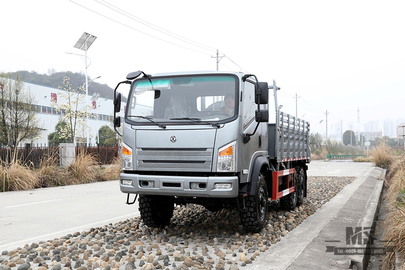 Configuração de caminhão AWD com tração nas seis rodas Dongfeng Silver_6 × 6 190HP fabricante de caminhão leve off-road de cabeça chata_6 * 6 cotação de veículo especial de exportação