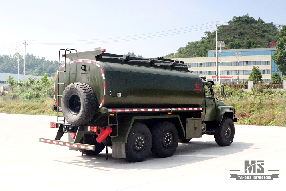 190HP Dongfeng Six-wheel Drive EQ2100 Tanker Truck_6 * 6 Cabeça pontiaguda Feul Tanker para Sale_Six Drive Export Special Tanker Truck