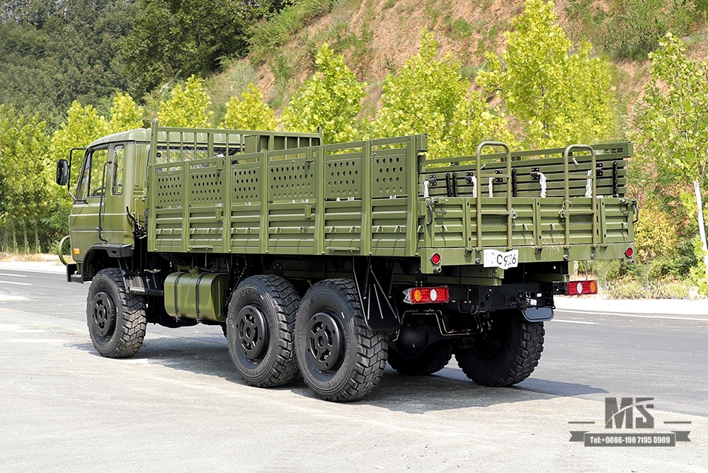 Caminhão off-road Dongfeng EQ2102G/246_6 × 6 190 HP 6WD Flathead 153 Chassis Caminhão de carga convertido Troop Carrier_Six wheel drive Classic Truck Export Special Purpose Vehicle 