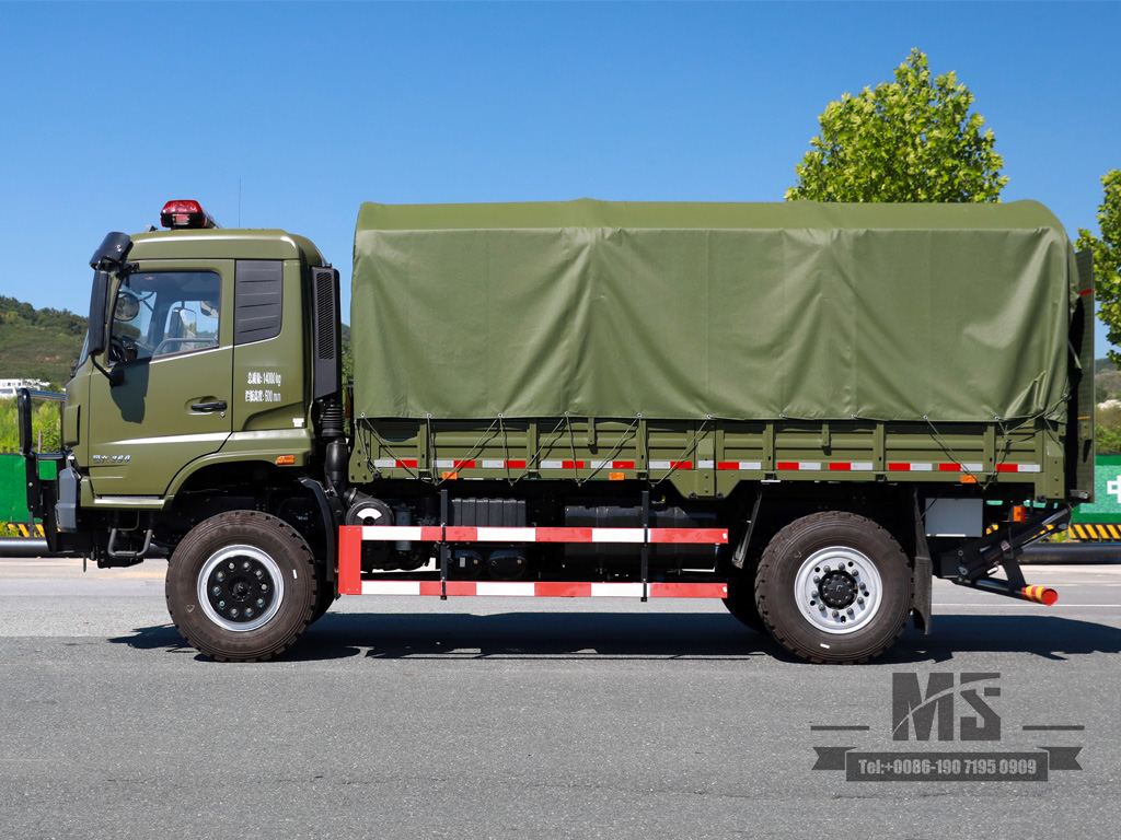 Dongfeng 4wd Off-Road Tropa Carrier DFH2140B National Six Motor Motor Quatro metros oito Caixa de carga Off-road veículo 