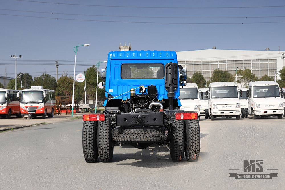 Chassi de caminhão Dongfeng 4 * 2 _ Chassi de caminhão com cabine de uma fileira e meia de 210 HP Veículo comercial_ Chassi de caminhão Dongfeng 4 * 2 para venda_Exportar chassi de caminhão especial