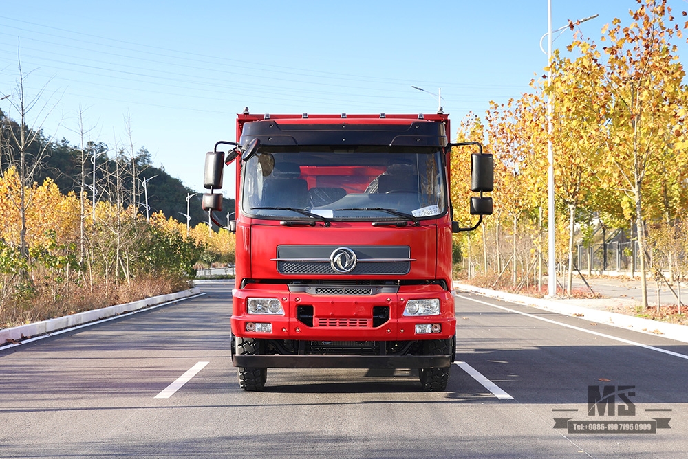 210hp Dongfeng 4*2 Caminhão Basculante_ Linha de Cabeça Chata Meio Caminhão Basculante Caminhão de Transporte Off Road_Export Veículo Especial