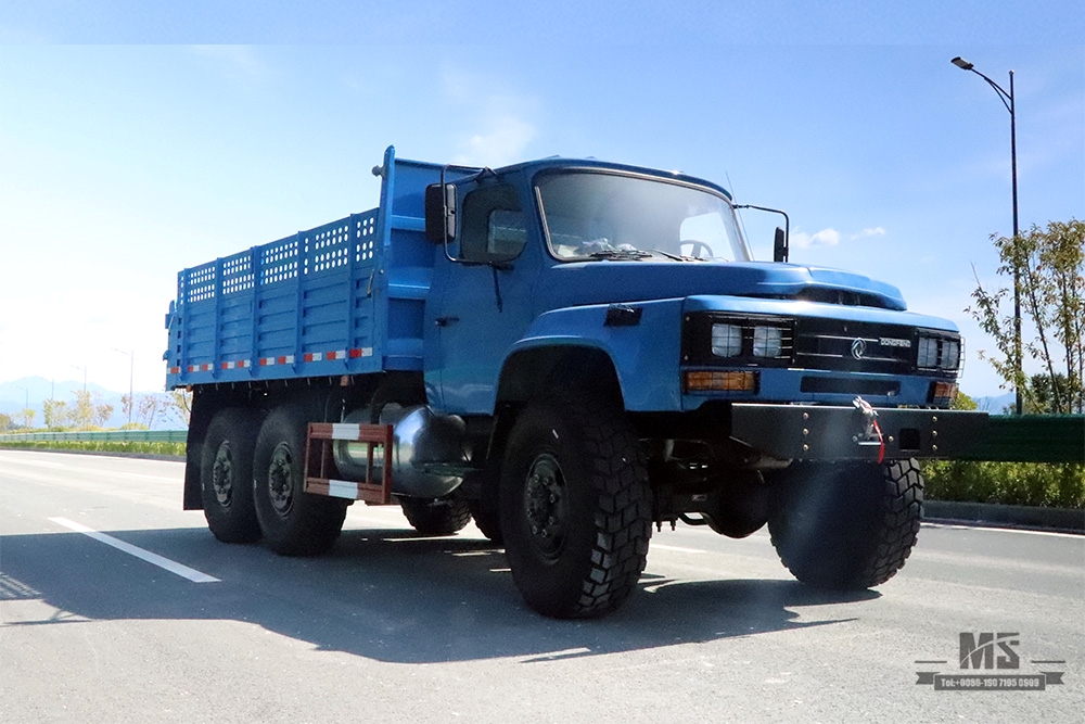 Caminhão basculante Dongfeng de seis rodas de 210 hp _6 × 6 EQ2100 5T Caminhão basculante off-road de cabeça pontiaguda para venda_Dongfeng 6WD 245 Veículo especial de exportação