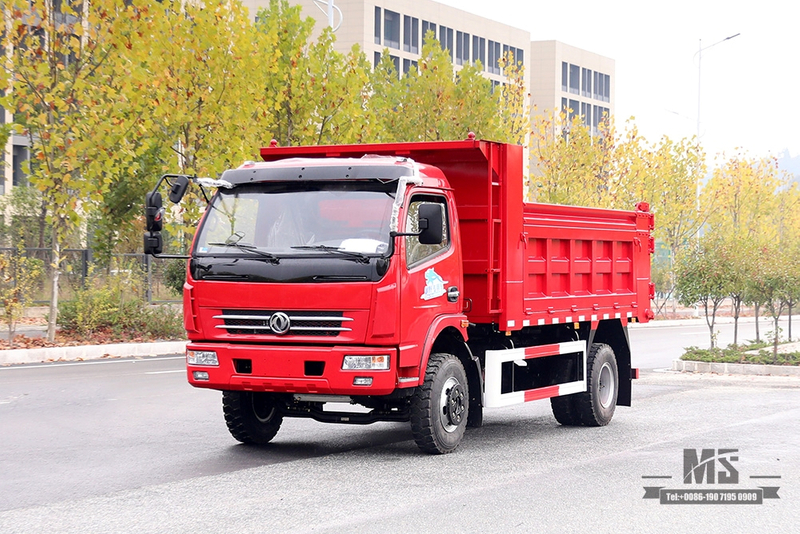 Caminhão basculante leve Dongfeng 4 × 2 160HP Caminhão basculante pequeno_Esquerda/direita 5T Fabricante de conversão de micro caminhão de fileira única_Exportar caminhão especial