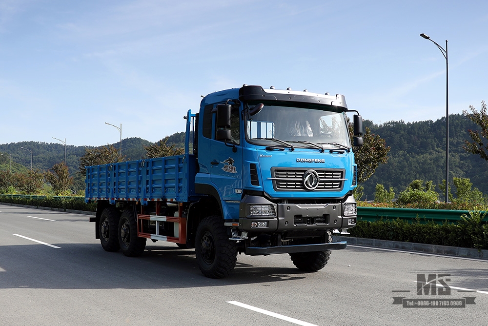 340hp Dongfeng 6 * 6 Truck_Dongfeng Caminhão de carga de cabeça plana com tração em seis rodas e tanque de resfriamento de água de freio Caminhão de longa distância_Export Veículo especial