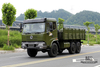 210hp Dongfeng caminhão de carga com tração nas seis rodas para venda_6 * 6 exército verde cabeça chata fabricante de caminhão de transporte_Dongfeng 6WD fábrica de veículos especiais de exportação