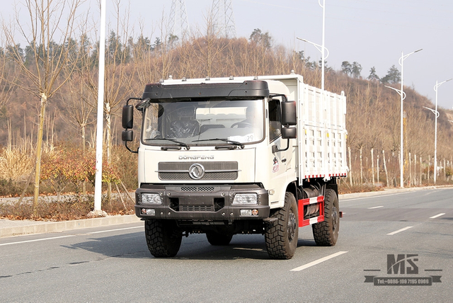 210hp Dongfeng Tração nas quatro rodas 13T Caminhão basculante_4x4 altura do contêiner caminhão off-road_Two-axle Mining Tipper Truck Export Special Purpose Vehicle