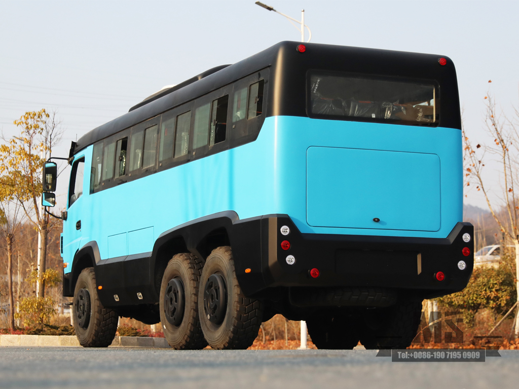 Dongfeng Awd 25 lugares ônibus dongfeng | 6x6 Mountainbus Off-Road Bus em áreas de mineração fabricadas no ônibus da China.