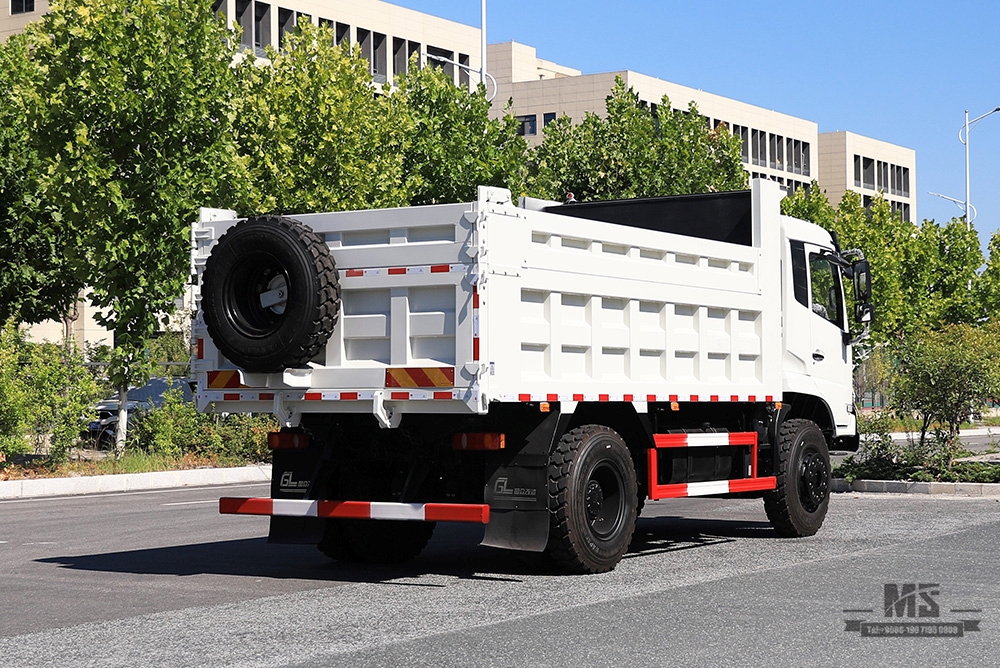 Caminhão basculante Dongfeng 4 × 2_ Flathead Head Row Half Mining Site Dump Truck_4 * 2 Veículo especial de exportação