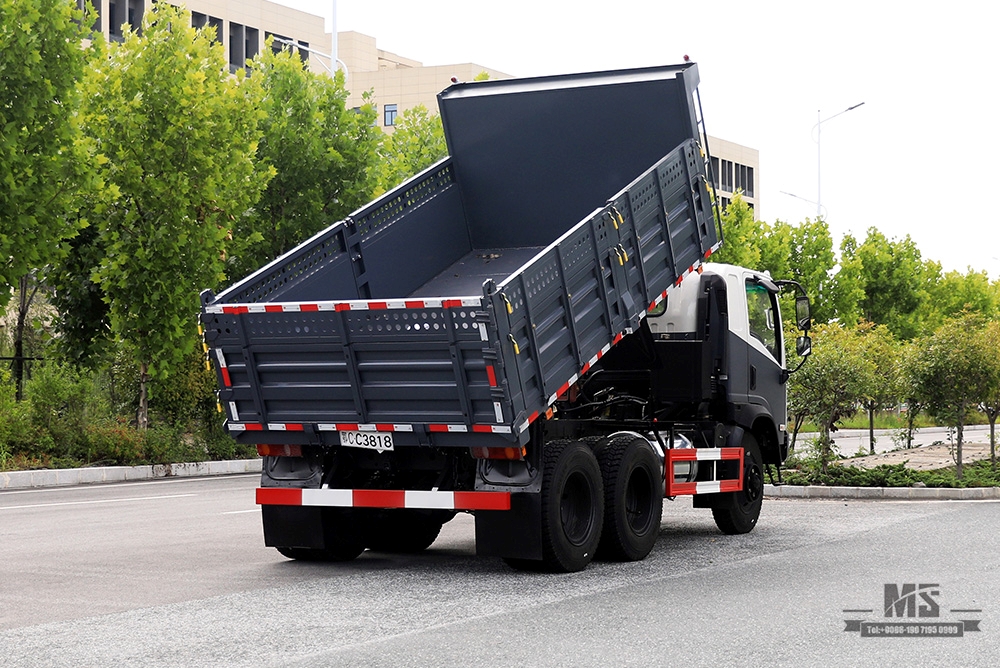 Caminhão basculante Dongfeng 6*6 de 260hp _BobCat com tração de seis rodas e fileira única de caminhão basculante de cabeça plana Caminhões de mineração Factory_Export Veículo especial