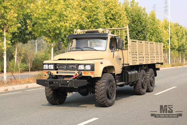 190hp Dongfeng 6 × 6 EQ2100 Truck_6 * 6 Caminhão de cabeça pontiaguda com tração nas seis rodas Off Road Truck_Export Veículo especial