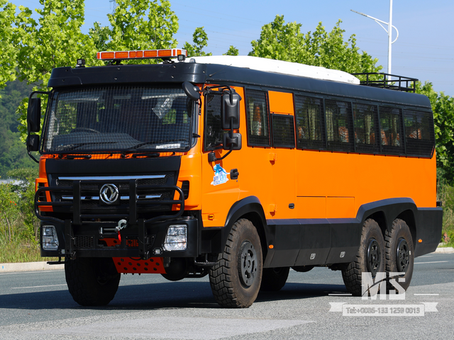 Ônibus de passageiros 210HP 6x6 Dongfeng | Veículo de passageiros especial todo-o-terreno todo-o-terreno
