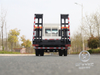 Dongfeng semi-cabine de topo plano | Veículo de transporte da escavadeira | Towing Towing Towing Flatbabed Hook Machine Board | Trailer de Tandem de caminhão de escada hidráulica | 