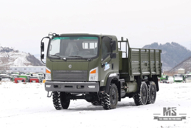 Dongfeng Six Wheel Drive EQ2082 Truck_All-Wheel Drive EQ2082 Cargo Truck_6x6 Dongfeng EQ240 Flathead Off-Road Truck para venda_6WD Exportar fábrica de fabricante de veículos especiais