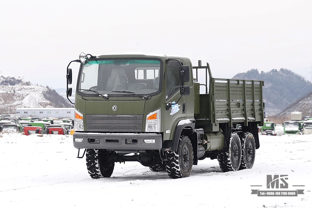 Dongfeng Six Wheel Drive EQ2082 Truck_All-Wheel Drive EQ2082 Cargo Truck_6x6 Dongfeng EQ240 Flathead Off-Road Truck para venda_6WD Exportar fábrica de fabricante de veículos especiais