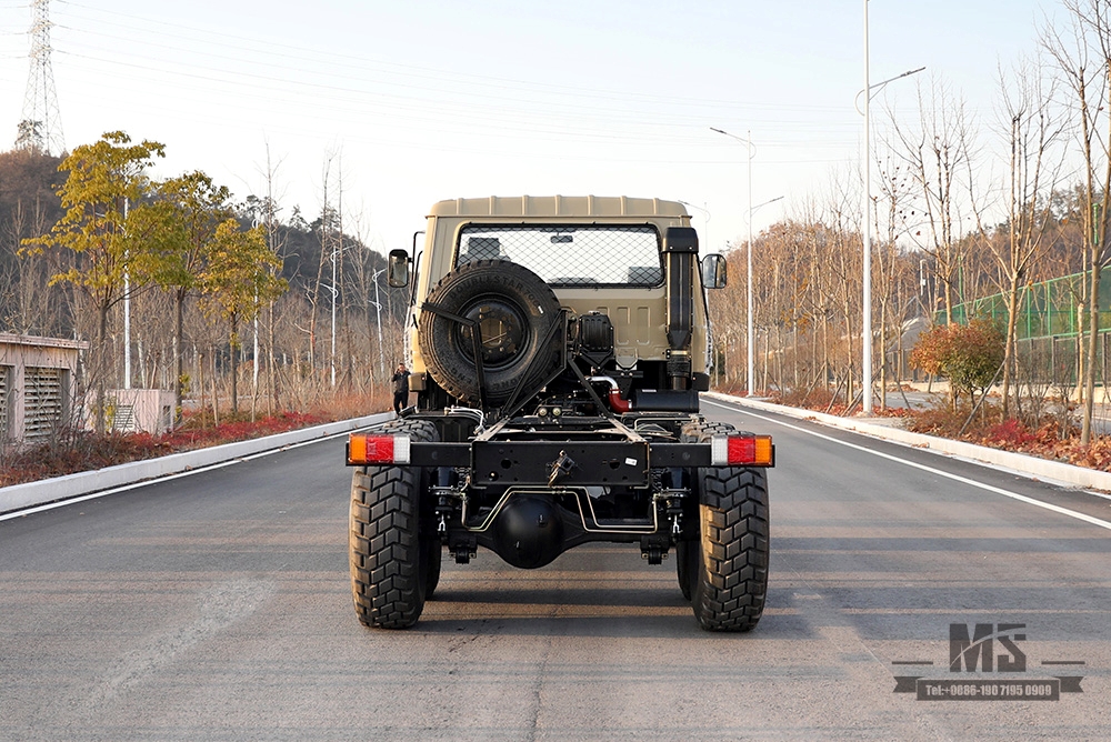 Chassi de caminhão off road 6 × 6 EQ2102 Dongfeng_ Chassi de caminhão com tração de seis rodas e meia 153_Chassi de veículo para fins especiais de exportação Dongfeng AWD