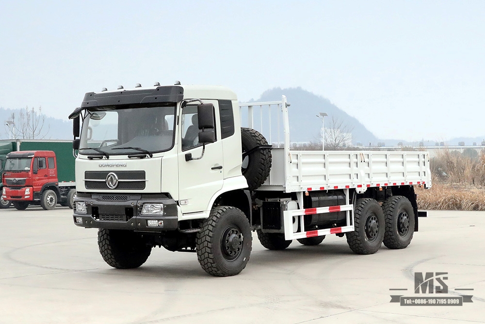 260hp Dongfeng caminhão fora de estrada com tração nas seis rodas para venda_6 * 6 fabricante de cobertura de chassi de caminhão de cabeça chata_Dongfeng exportar veículo especial