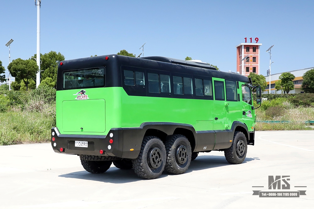 Ônibus off-road com tração de seis rodas Dongfeng_6 * 6 All-drive 260hp County Bus Ônibus de 25 lugares_Ônibus modificado para exportação de veículo especial