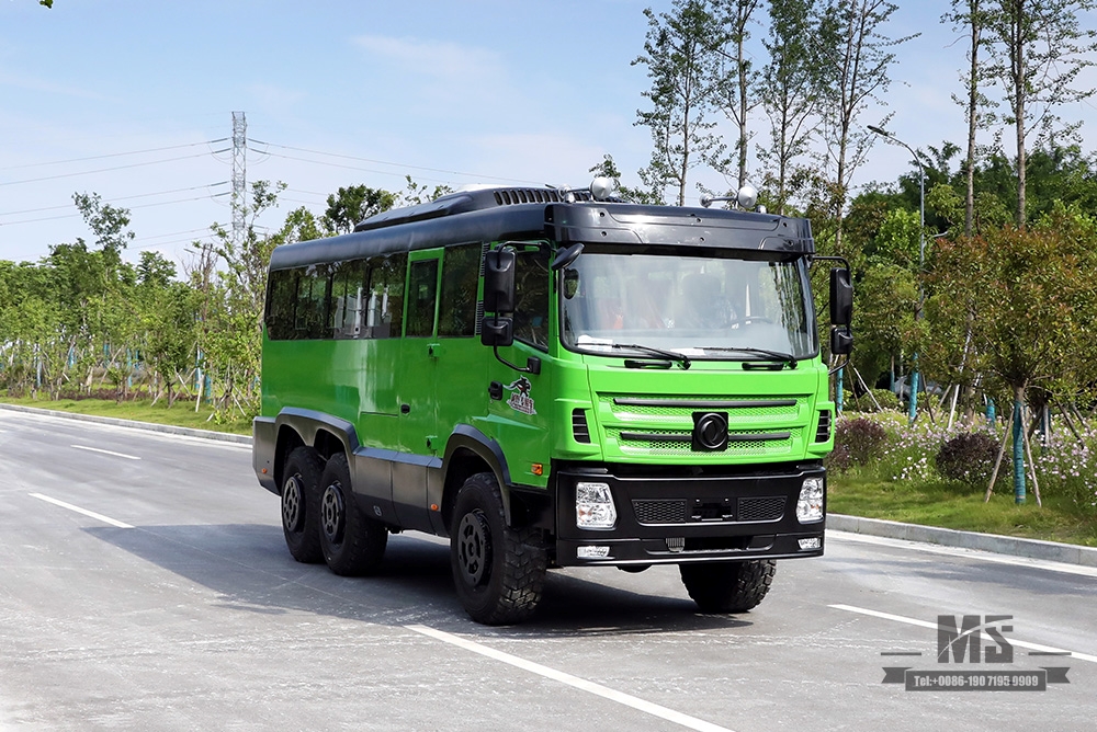 Ônibus Dongfeng Six Drive de 27 lugares Ônibus off-road_6 * 6 All-drive County Bus_260hp Veículo especial de exportação de ônibus modificado