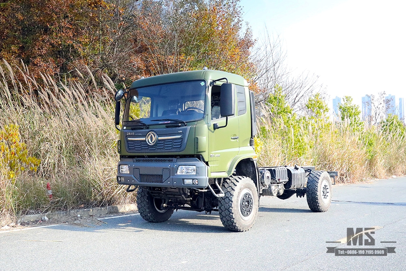 Chassi de caminhão de carga com tração nas quatro rodas 260HP Dongfeng_4*4 Chassi de caminhão off-road para venda_exportação de chassi de caminhão para fins especiais