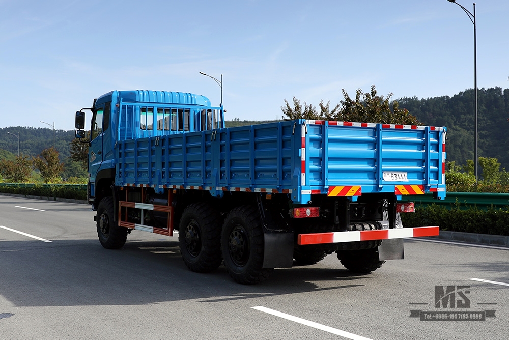 340hp Dongfeng 6 * 6 Truck_Dongfeng Caminhão de carga de cabeça plana com tração em seis rodas e tanque de resfriamento de água de freio Caminhão de longa distância_Export Veículo especial