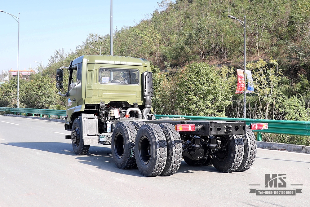 210hp Dongfeng 6*4 Caminhão Tanque Chassis_Dongfeng 6x4 Off Road Chassis_Flathead One-and-a-half Export Special Vehicle Chassis