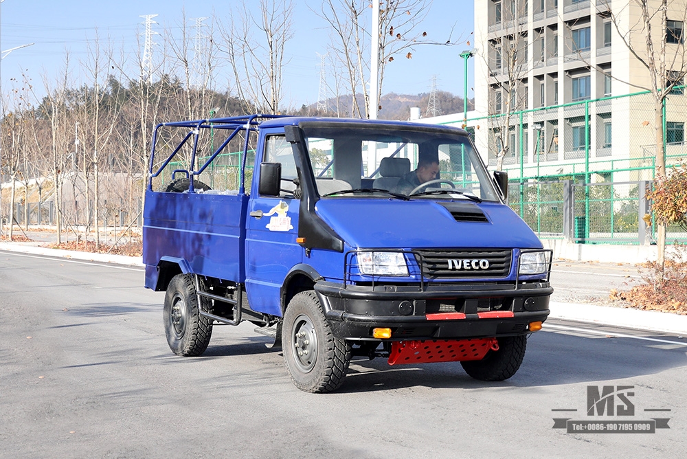113hp Iveco Caminhão com tração nas quatro rodas_4 * 4 Pequeno Off Road Iveco Cabeça Curta 4 × 4 Caminhão leve _4WD Veículo especial de exportação