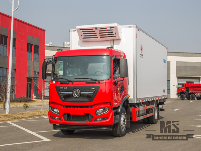 Caminhões refrigerados classe F Dongfeng Tianjin KR | camiões de transporte de produtos frescos congelados | camiões para cadeia de frio | caminhões de transporte de frutos do mar