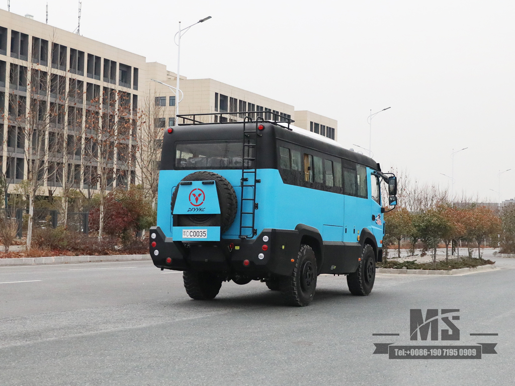 Dongfeng 4WD Ônibus de transporte rural de 21 lugares | Ônibus off-road do deserto | China.